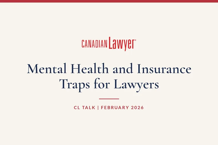 Mental Health and Insurance Traps for Lawyers